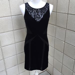 Urban Outfitters Ecote Black Lace & Velvet Dress
